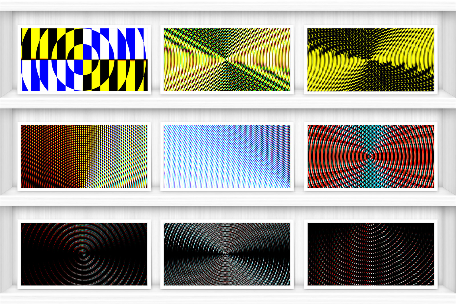 100 Fresnel Lens Spectrum Backgrounds