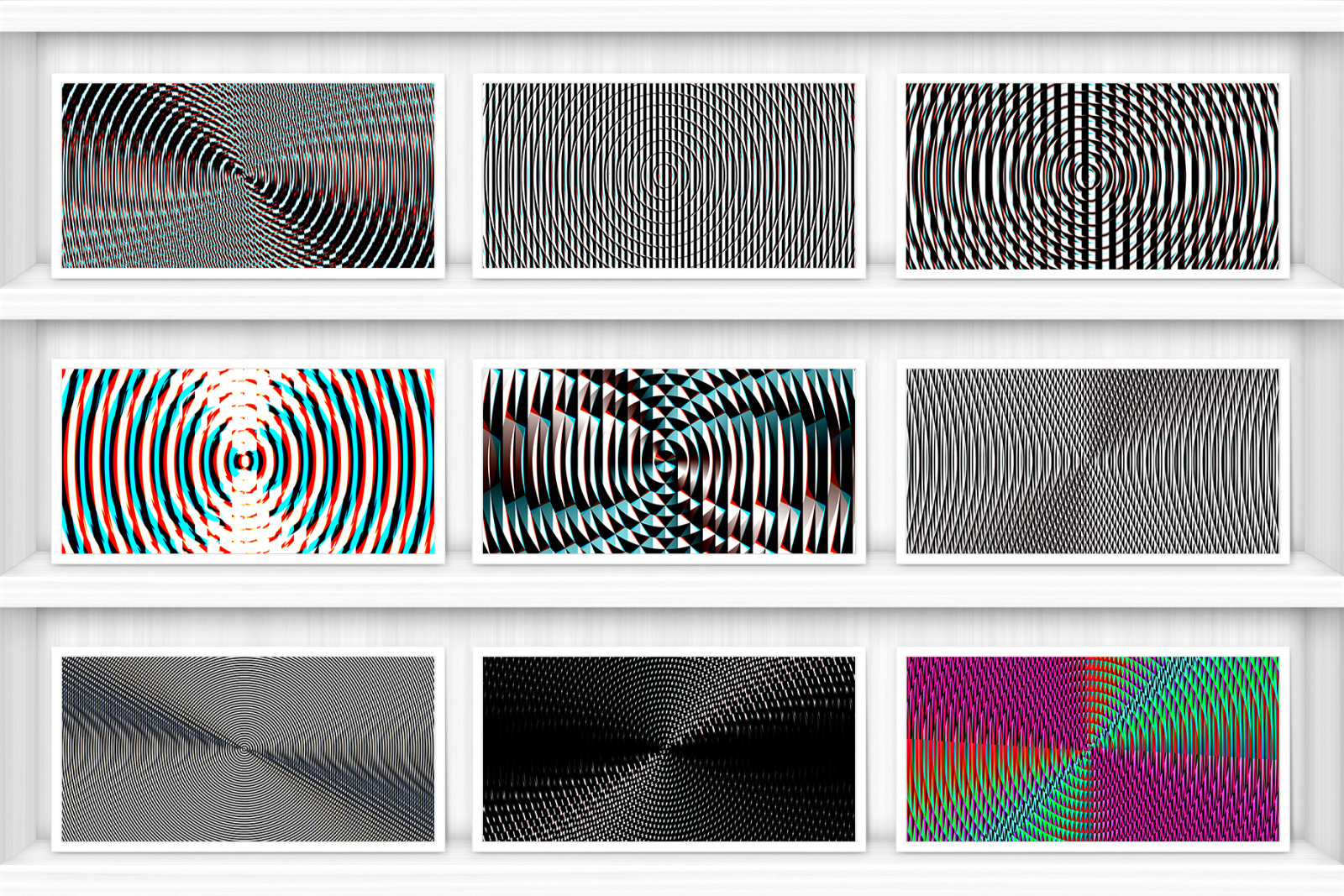 100 Fresnel Lens Spectrum Backgrounds