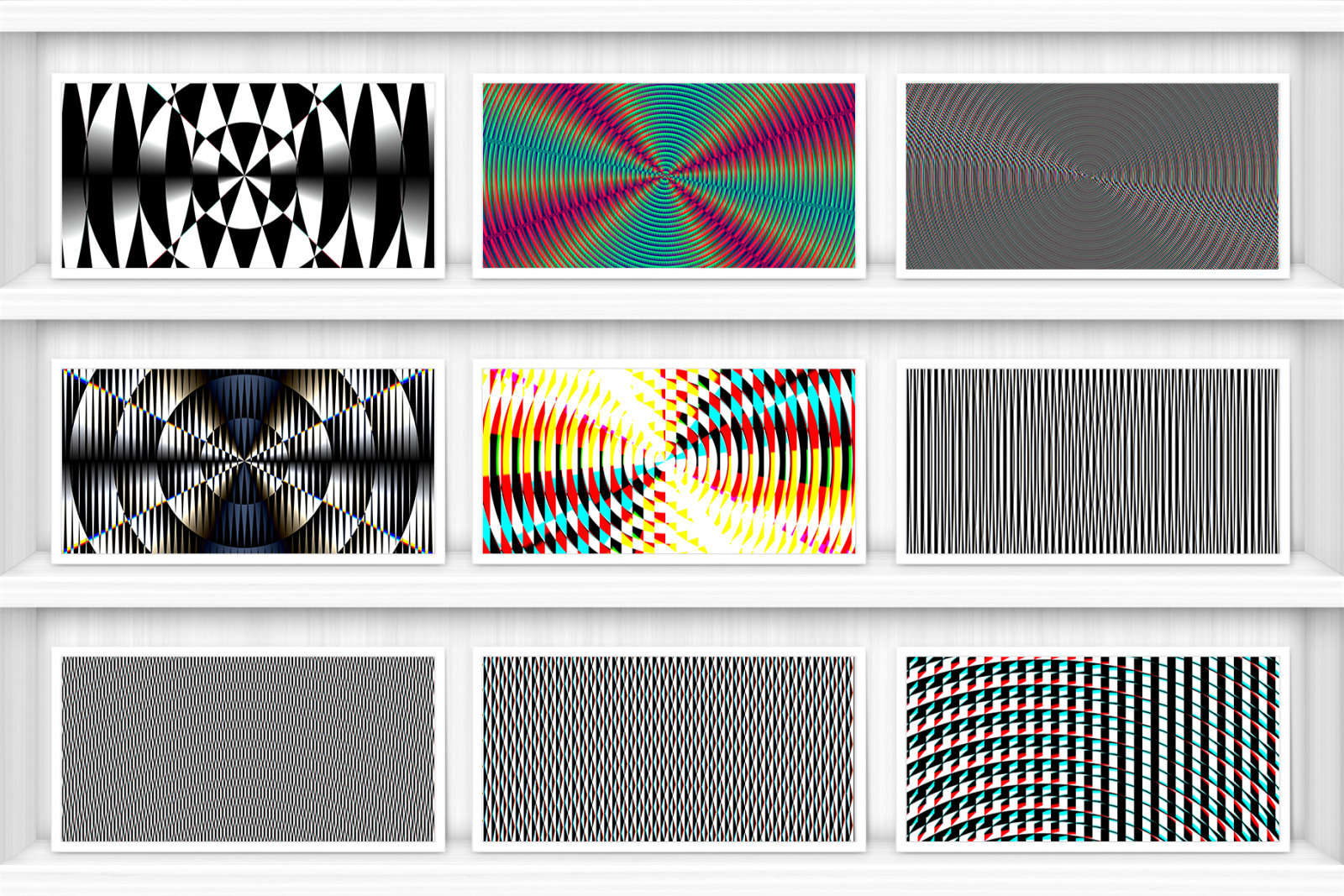 100 Fresnel Lens Spectrum Backgrounds