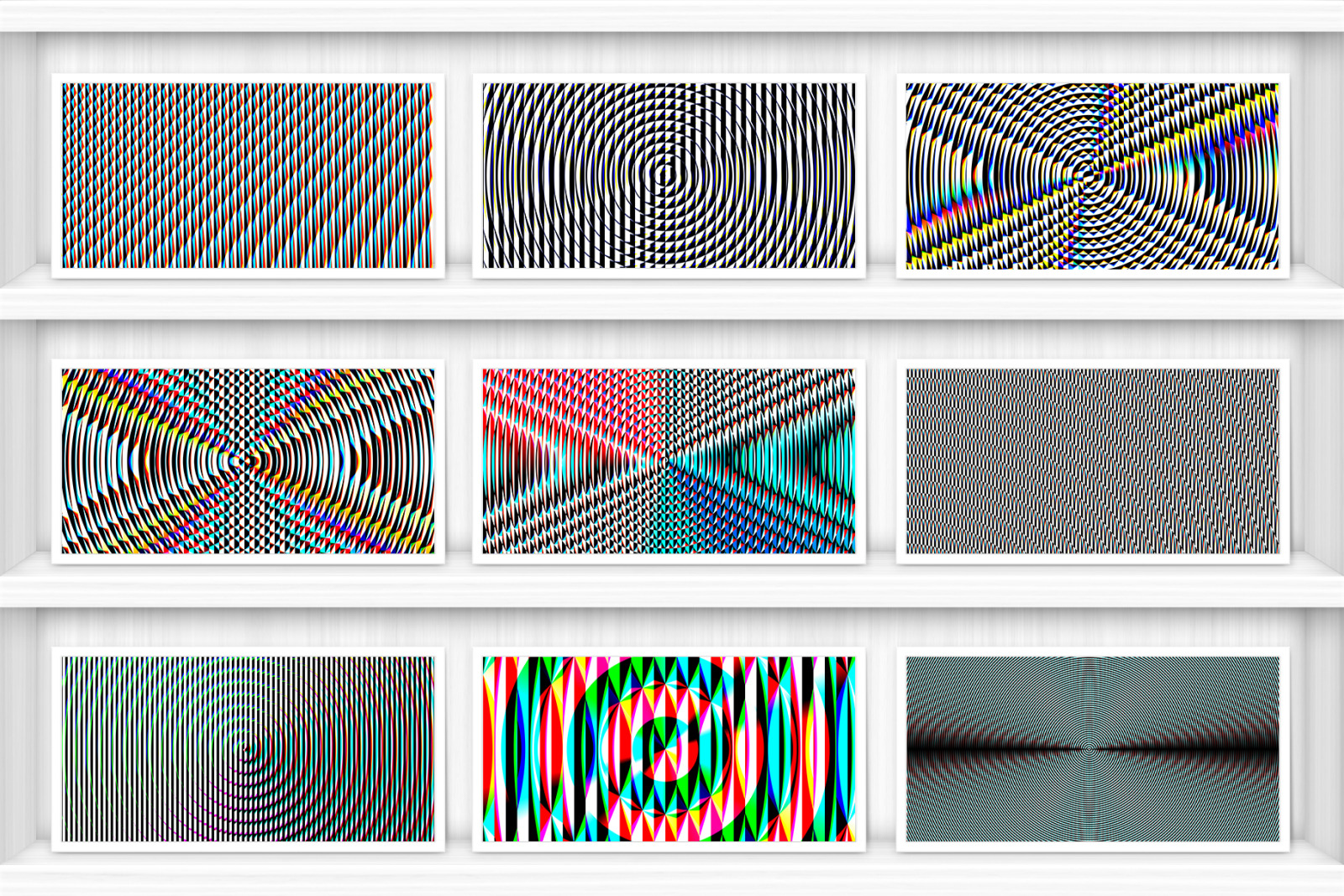 100 Fresnel Lens Spectrum Backgrounds