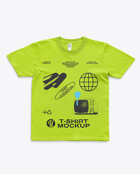 T-Shirt with Round Neck Mockup