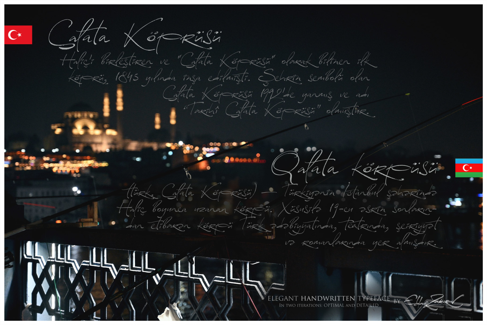 Reissfeder: Elegant Handwritten Font in 2 Options: Optimal and Detailed