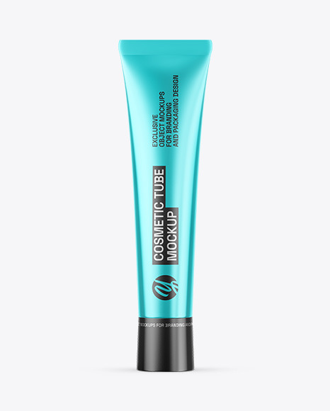 Metallic Cosmetic Tube Mockup