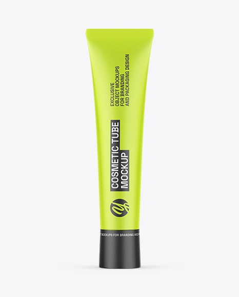 Matte Cosmetic Tube Mockup