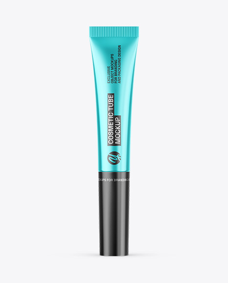 Metallic Cosmetic Tube Mockup