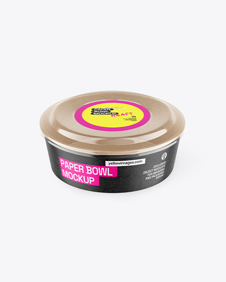 Kraft Paper Bowl Mockup