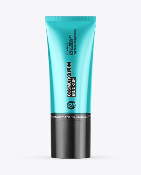 Metallic Cosmetic Tube Mockup