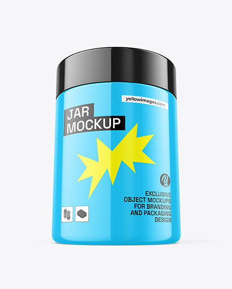 Glossy Jar Mockup