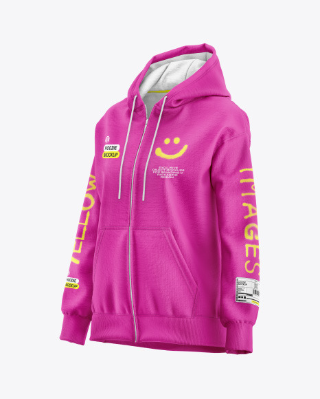 Women&#039;s Full-Zip Hoodie Mockup