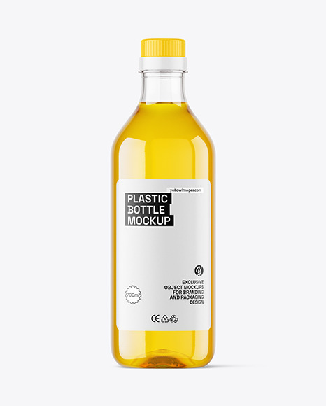 Clear Glass Oil Bottle Mockup