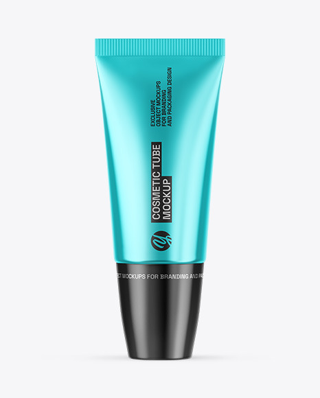 Metallic Cosmetic Tube Mockup