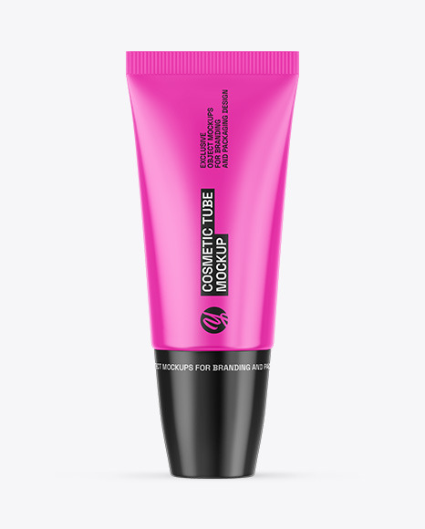 Glossy Cosmetic Tube Mockup