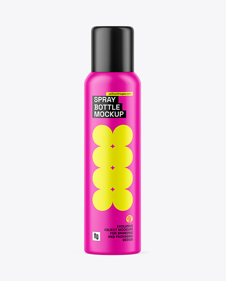 Matte Spray Bottle Mockup