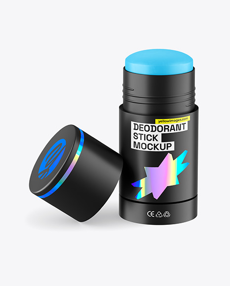 75g Opened Matte Deodorant Stick Mockup