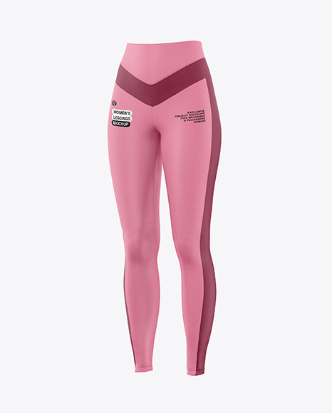 Women’s Leggings Mockup - Half Side View