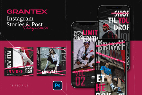 GRANTEX hype social media template