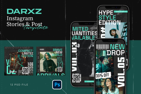 DARXZ hype social media templates.