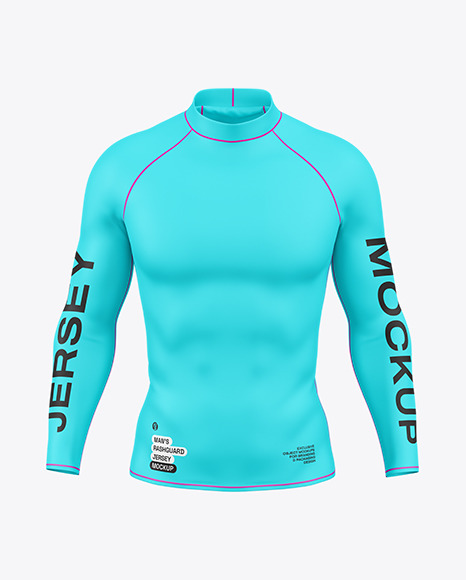 Men&#039;s Rashguard Jersey Mockup