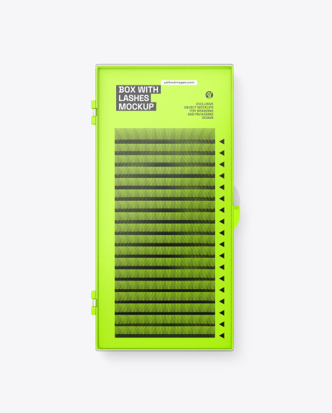 Closed Box with Lashes Mockup