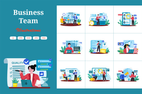 M726_Business Team Illustration_Part 02