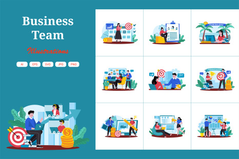M726_Business Team Illustration_Part 01