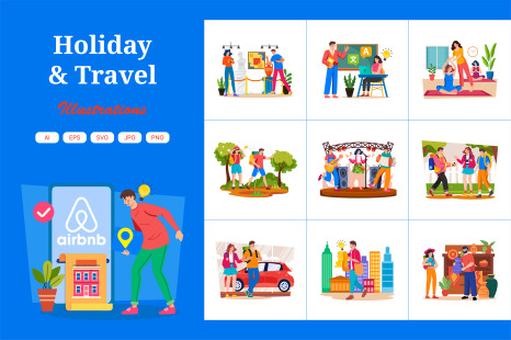 M728_Holiday &amp; Travel Illustration_Part 02