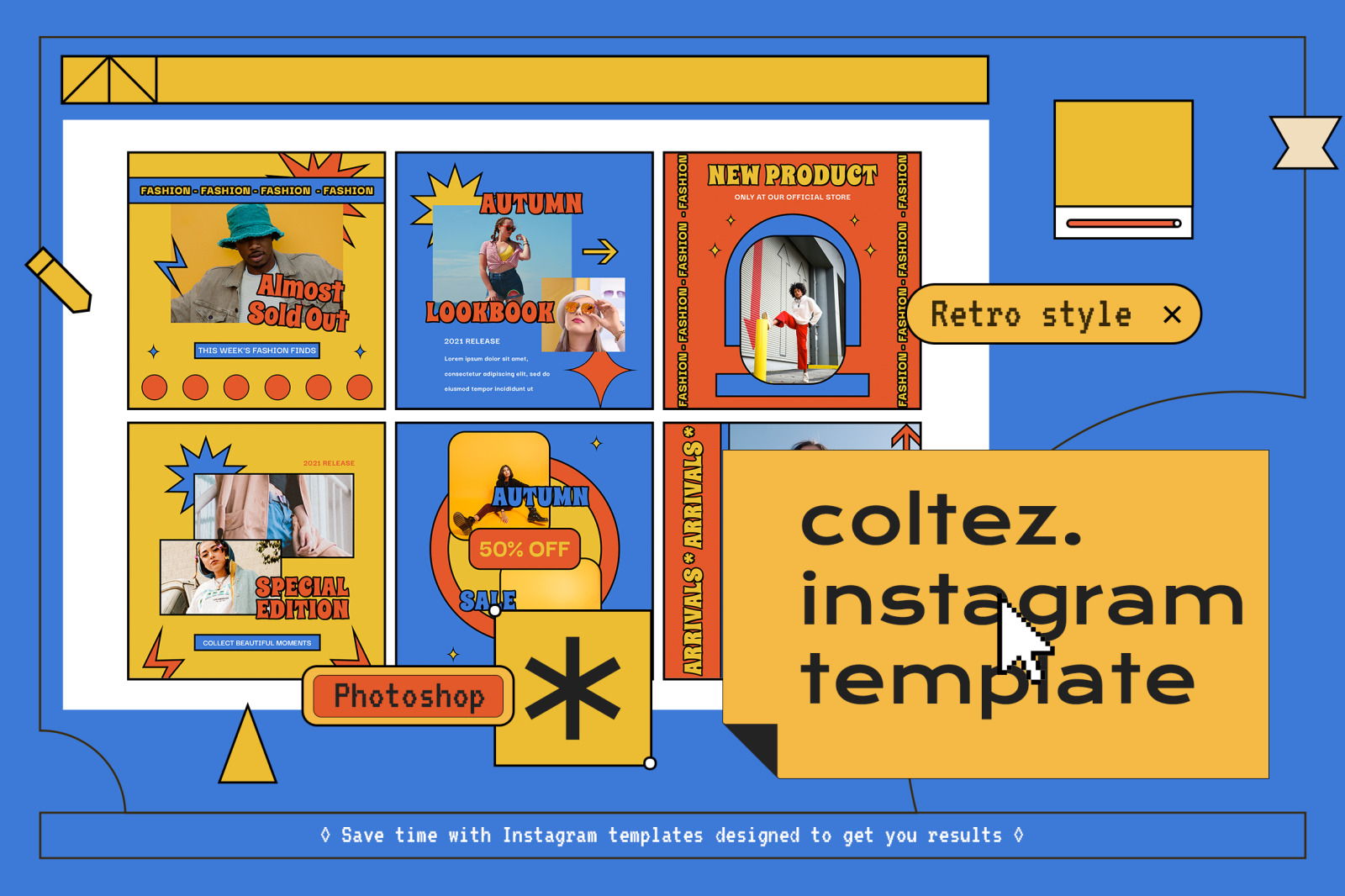 Coltez 90s Instagram Template Coltez 90s Instagram Template