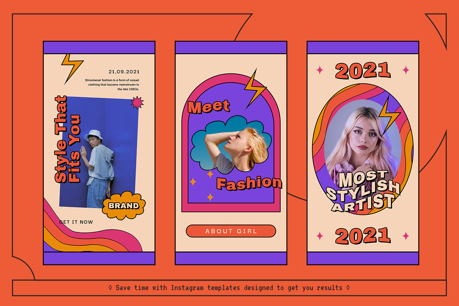Revibe 90s Instagram Template Revibe 90s Instagram Template