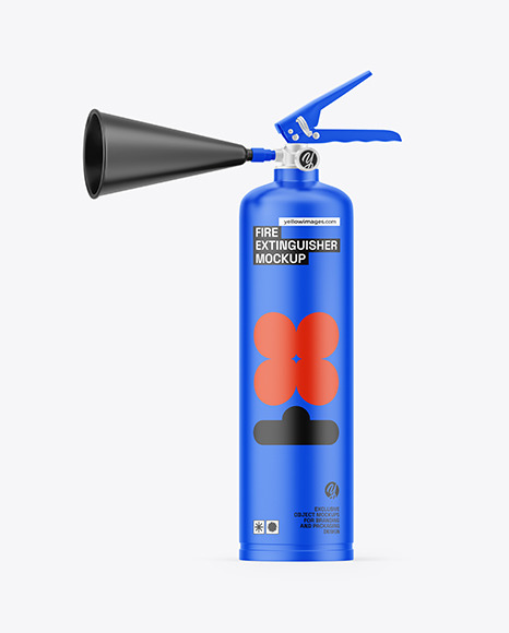 Matte Fire Extinguisher Mockup
