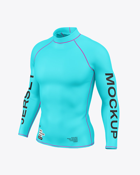 Men&#039;s Rashguard Jersey Mockup