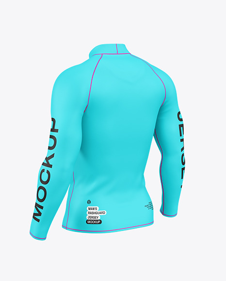 Men&#039;s Rashguard Jersey Mockup