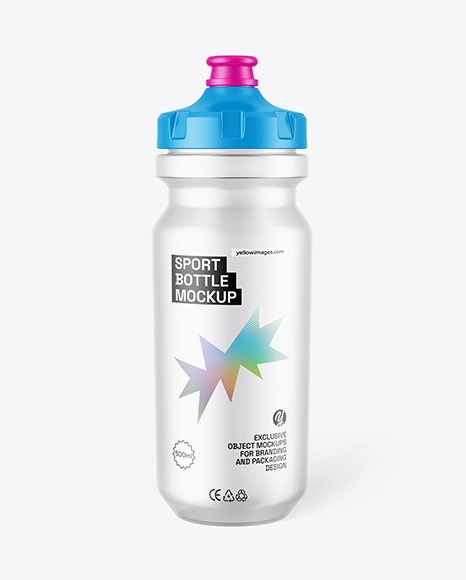 Frosted Sport Bottle Mockup