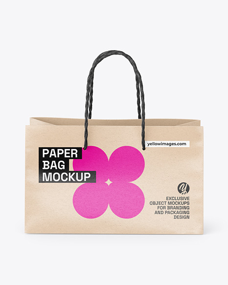 Kraft Paper Shopping Bag Mockup