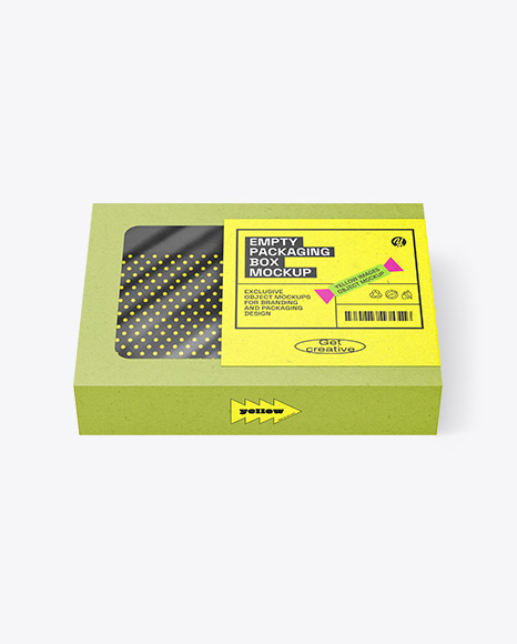Kraft Empty Packaging Box Mockup