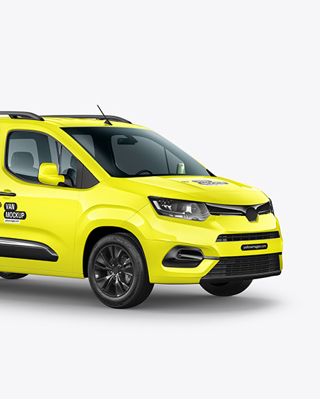 Van Mockup - Half Side View