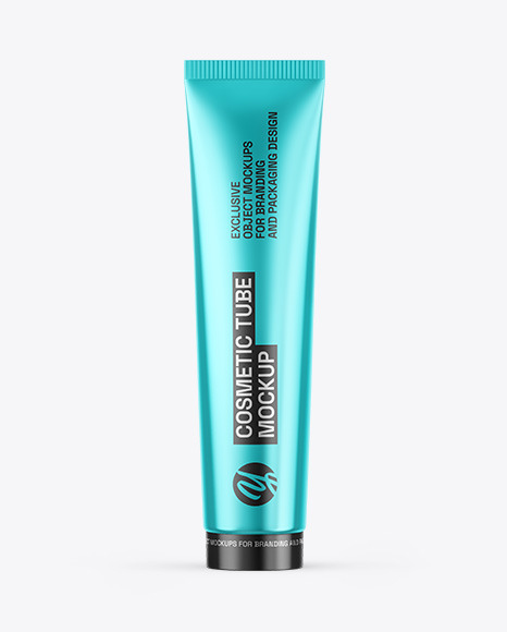 Metallic Cosmetic Tube Mockup