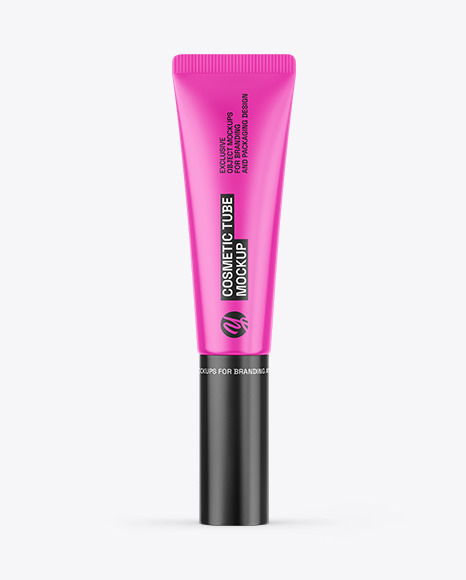 Glossy Cosmetic Tube Mockup