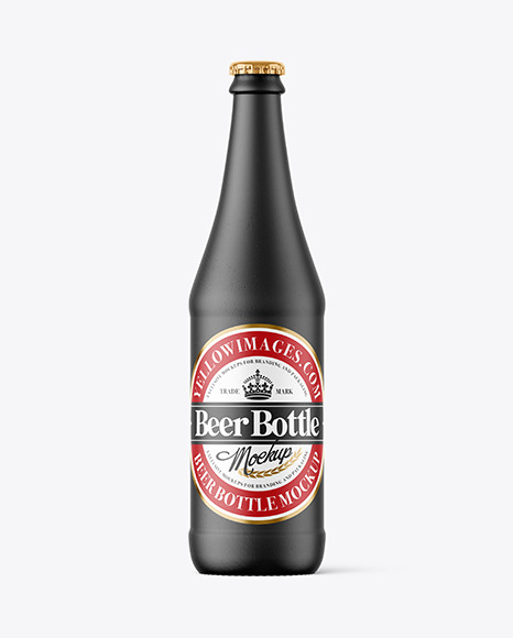 Ceramic Beer Bottle Mockup