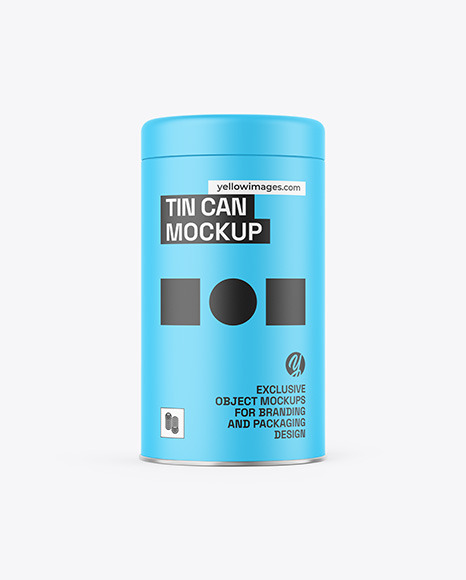 Matte Tin Can Mockup