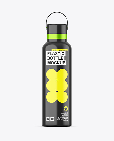 Glossy Thermos Bottle Mockup
