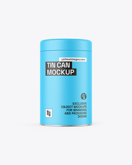 Matte Tin Can Mockup