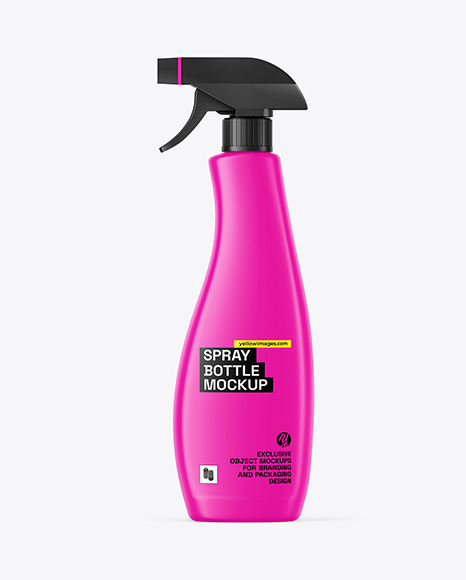 Matte Spray Bottle Mockup