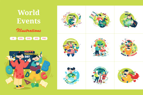 M706_World Events Illustration Pack
