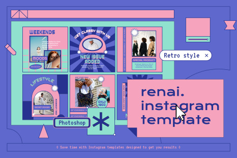Renai 90&#039;s Instagram Template