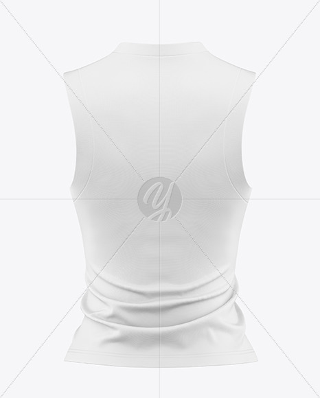 Sleeveless Shirt Mockup - Back View - Free Download Images High Quality