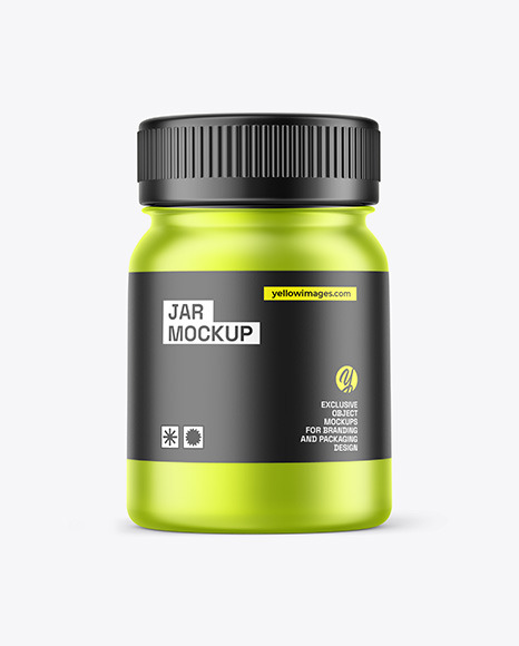 Metallic Jar Mockup