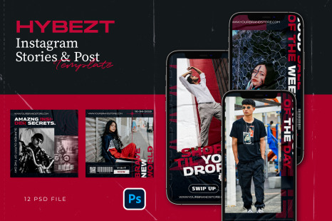 Modern Hype fashion design for Instagram template.