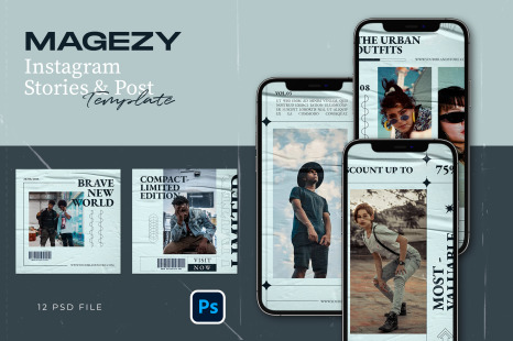 Modern Hype fashion design for Instagram template.
