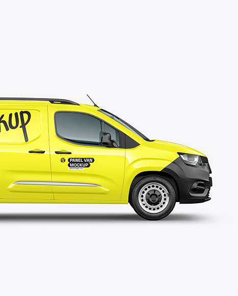 Panel Van Mockup - Side View