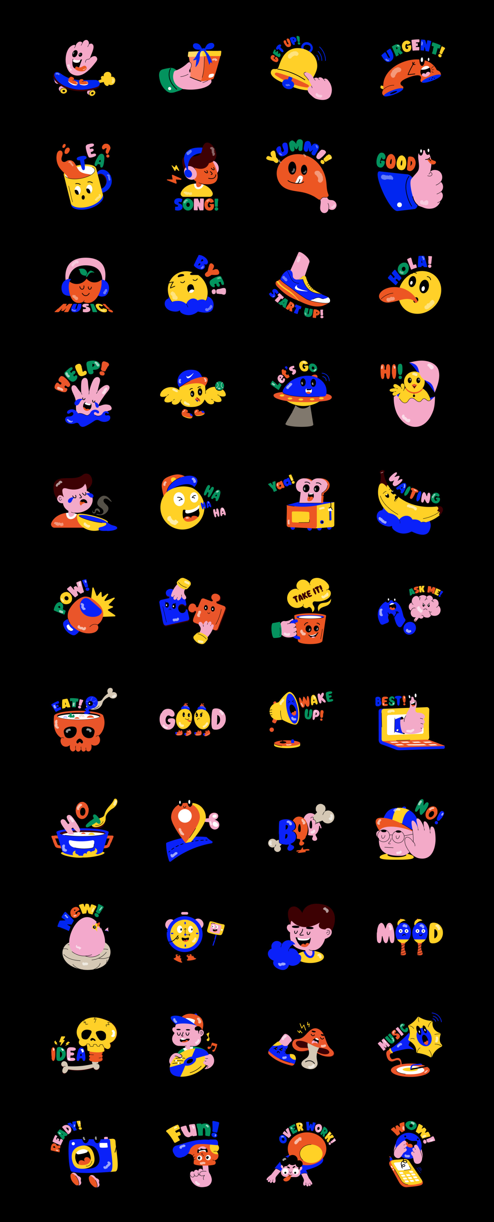Animated Social Media Stickers